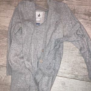 Aerie grey cardigan sweater. Great condition xs!